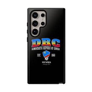 DRC Phone Case, Tough Protective Cover, Unique Gift for Travelers, Visit Africa Theme, Democratic Republic of Congo Mercht