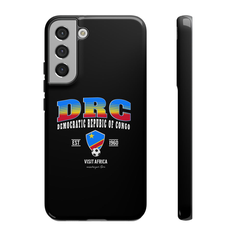 DRC Phone Case, Tough Protective Cover, Unique Gift for Travelers, Visit Africa Theme, Democratic Republic of Congo Mercht