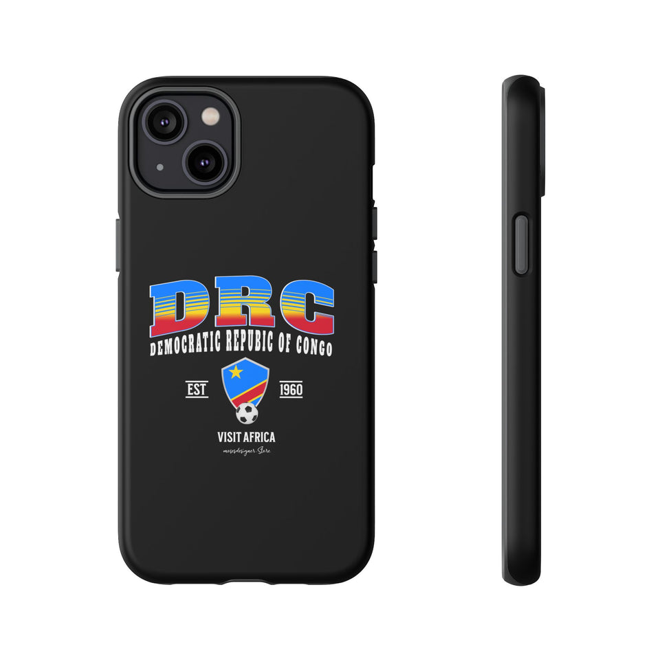 DRC Phone Case, Tough Protective Cover, Unique Gift for Travelers, Visit Africa Theme, Democratic Republic of Congo Mercht