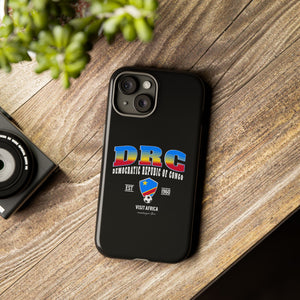 DRC Phone Case, Tough Protective Cover, Unique Gift for Travelers, Visit Africa Theme, Democratic Republic of Congo Mercht