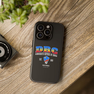 DRC Phone Case, Tough Protective Cover, Unique Gift for Travelers, Visit Africa Theme, Democratic Republic of Congo Mercht