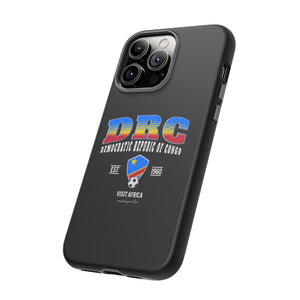 DRC Phone Case, Tough Protective Cover, Unique Gift for Travelers, Visit Africa Theme, Democratic Republic of Congo Mercht