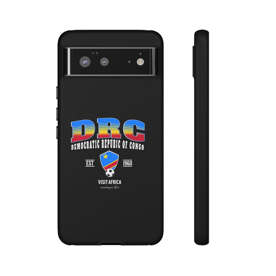 DRC Phone Case, Tough Protective Cover, Unique Gift for Travelers, Visit Africa Theme, Democratic Republic of Congo Mercht