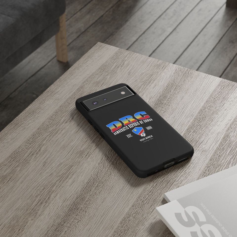 DRC Phone Case, Tough Protective Cover, Unique Gift for Travelers, Visit Africa Theme, Democratic Republic of Congo Mercht
