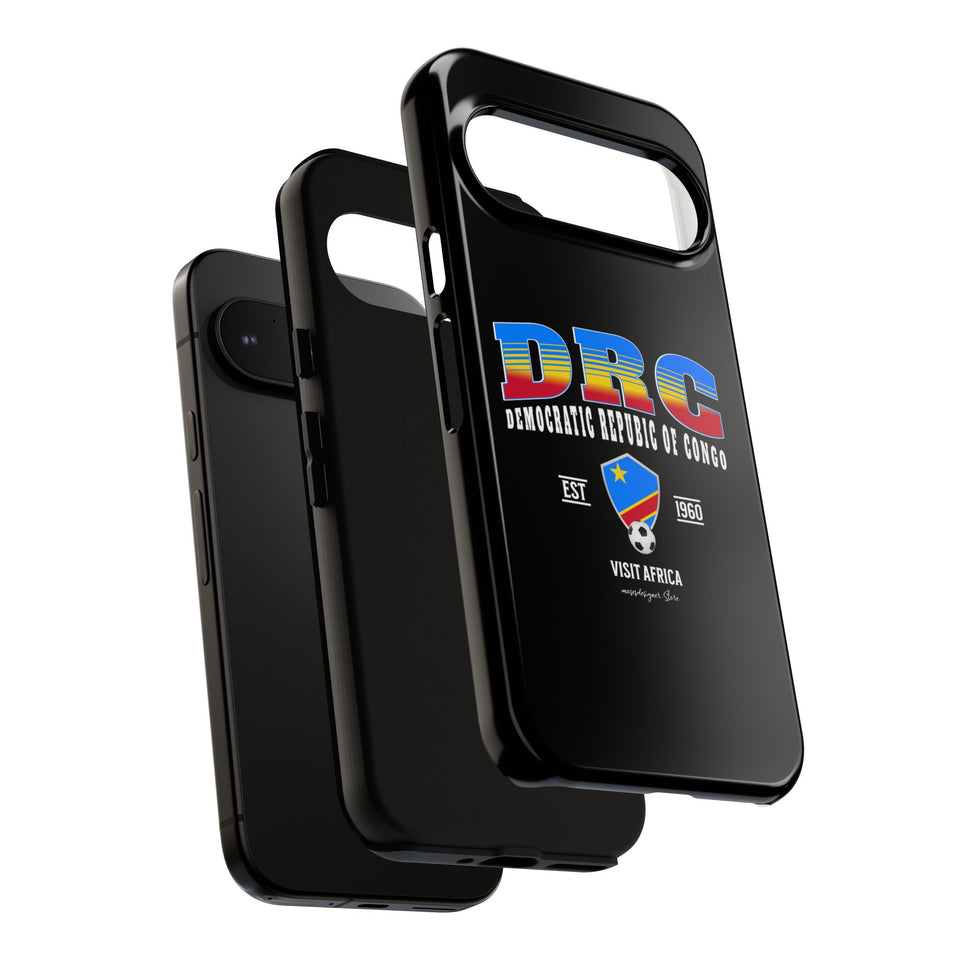DRC Phone Case, Tough Protective Cover, Unique Gift for Travelers, Visit Africa Theme, Democratic Republic of Congo Mercht