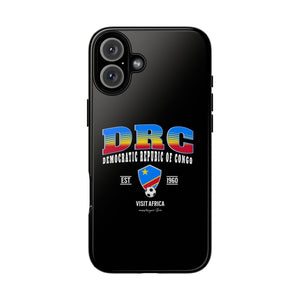 DRC Phone Case, Tough Protective Cover, Unique Gift for Travelers, Visit Africa Theme, Democratic Republic of Congo Mercht