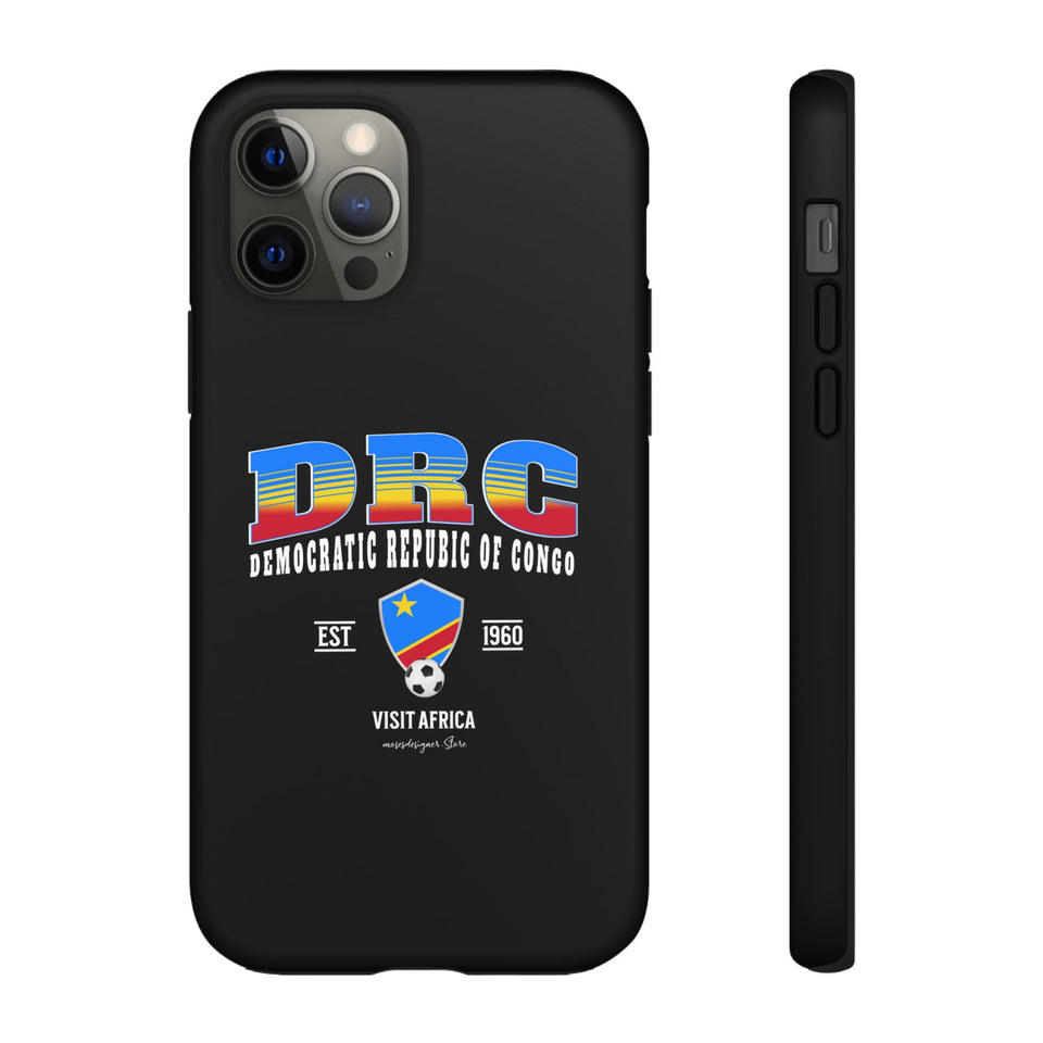 DRC Phone Case, Tough Protective Cover, Unique Gift for Travelers, Visit Africa Theme, Democratic Republic of Congo Mercht