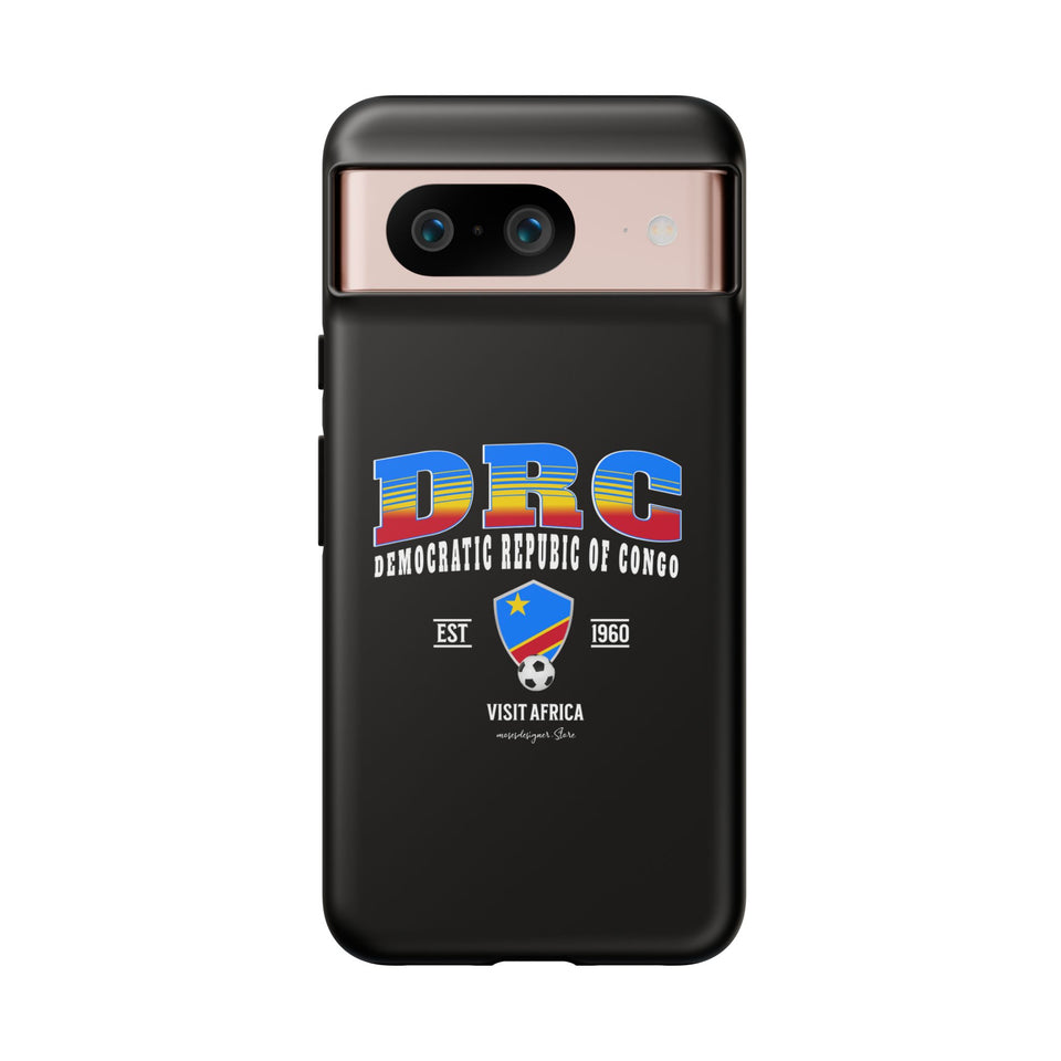 DRC Phone Case, Tough Protective Cover, Unique Gift for Travelers, Visit Africa Theme, Democratic Republic of Congo Mercht