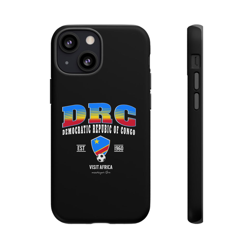 DRC Phone Case, Tough Protective Cover, Unique Gift for Travelers, Visit Africa Theme, Democratic Republic of Congo Mercht