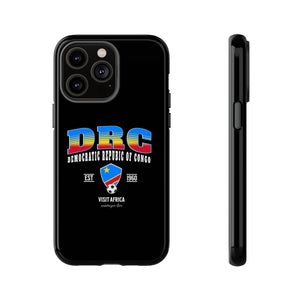 DRC Phone Case, Tough Protective Cover, Unique Gift for Travelers, Visit Africa Theme, Democratic Republic of Congo Mercht