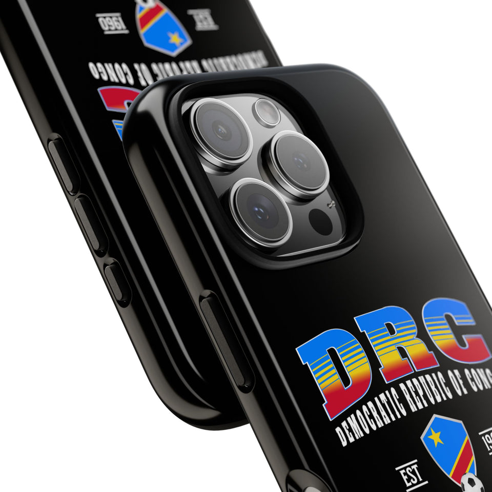 DRC Phone Case, Tough Protective Cover, Unique Gift for Travelers, Visit Africa Theme, Democratic Republic of Congo Mercht