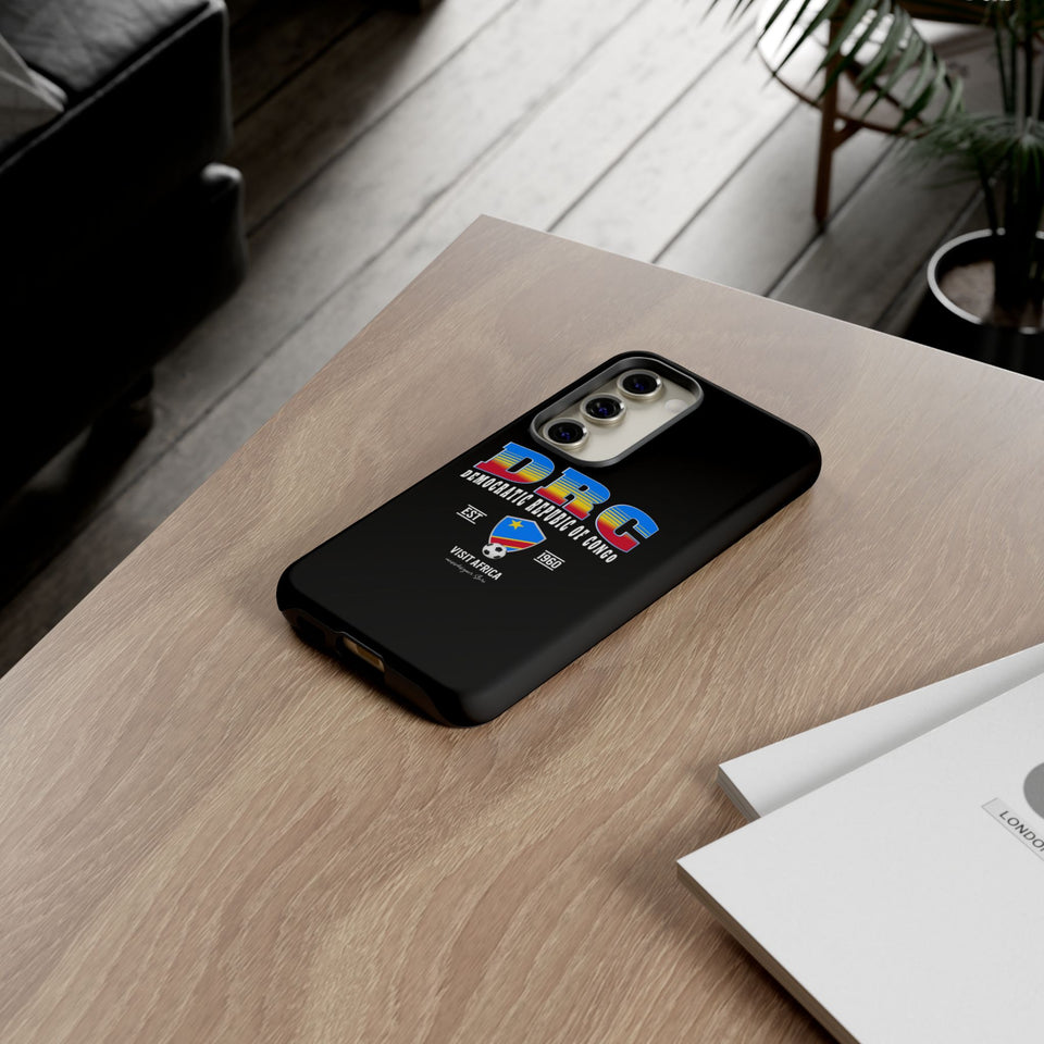 DRC Phone Case, Tough Protective Cover, Unique Gift for Travelers, Visit Africa Theme, Democratic Republic of Congo Mercht