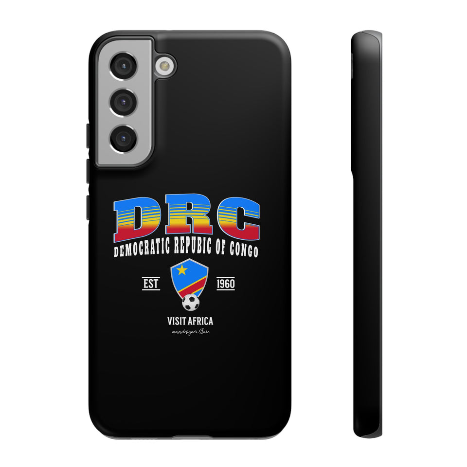 DRC Phone Case, Tough Protective Cover, Unique Gift for Travelers, Visit Africa Theme, Democratic Republic of Congo Mercht