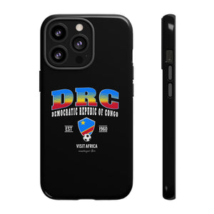 DRC Phone Case, Tough Protective Cover, Unique Gift for Travelers, Visit Africa Theme, Democratic Republic of Congo Mercht