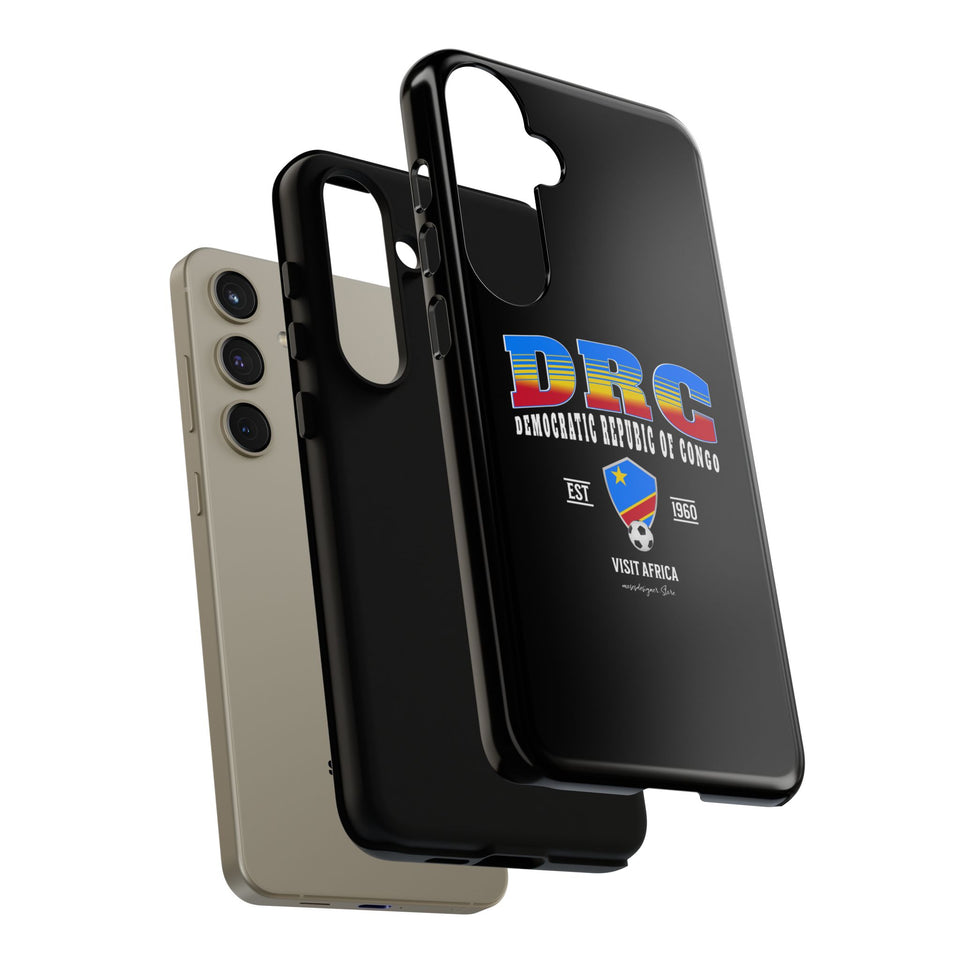 DRC Phone Case, Tough Protective Cover, Unique Gift for Travelers, Visit Africa Theme, Democratic Republic of Congo Mercht