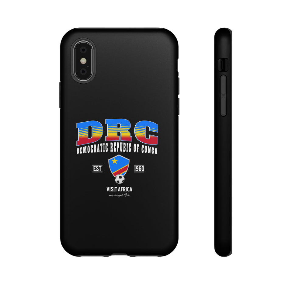 DRC Phone Case, Tough Protective Cover, Unique Gift for Travelers, Visit Africa Theme, Democratic Republic of Congo Mercht