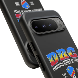 DRC Phone Case, Tough Protective Cover, Unique Gift for Travelers, Visit Africa Theme, Democratic Republic of Congo Mercht
