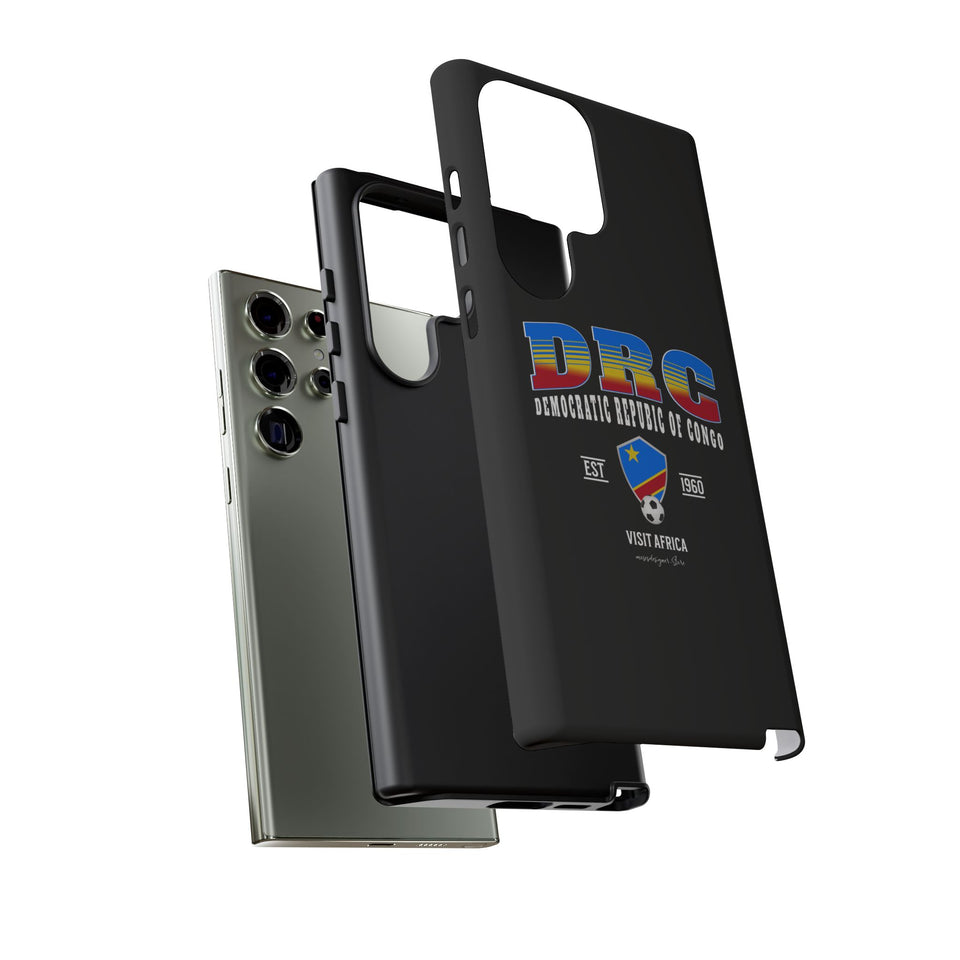 DRC Phone Case, Tough Protective Cover, Unique Gift for Travelers, Visit Africa Theme, Democratic Republic of Congo Mercht
