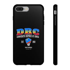 DRC Phone Case, Tough Protective Cover, Unique Gift for Travelers, Visit Africa Theme, Democratic Republic of Congo Mercht
