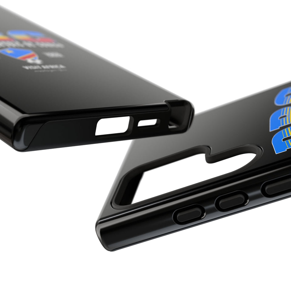 DRC Phone Case, Tough Protective Cover, Unique Gift for Travelers, Visit Africa Theme, Democratic Republic of Congo Mercht