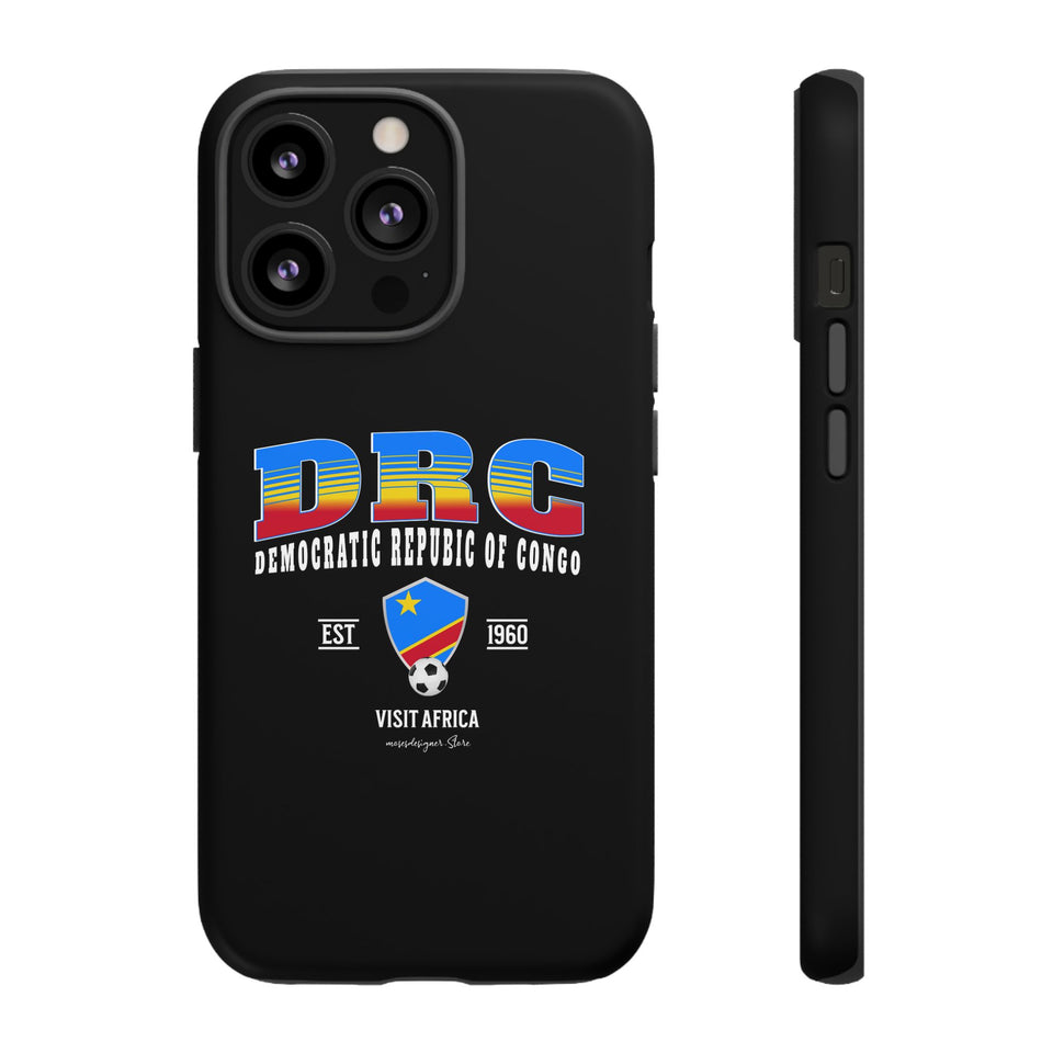 DRC Phone Case, Tough Protective Cover, Unique Gift for Travelers, Visit Africa Theme, Democratic Republic of Congo Mercht