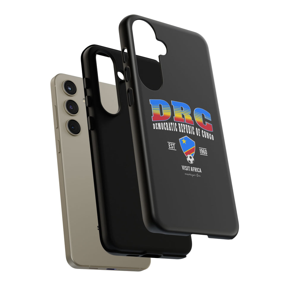 DRC Phone Case, Tough Protective Cover, Unique Gift for Travelers, Visit Africa Theme, Democratic Republic of Congo Mercht