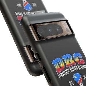 DRC Phone Case, Tough Protective Cover, Unique Gift for Travelers, Visit Africa Theme, Democratic Republic of Congo Mercht