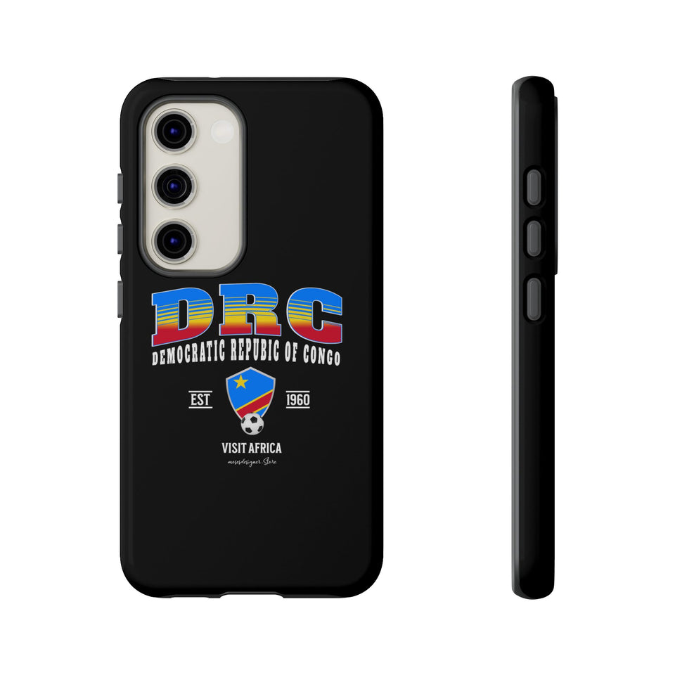 DRC Phone Case, Tough Protective Cover, Unique Gift for Travelers, Visit Africa Theme, Democratic Republic of Congo Mercht