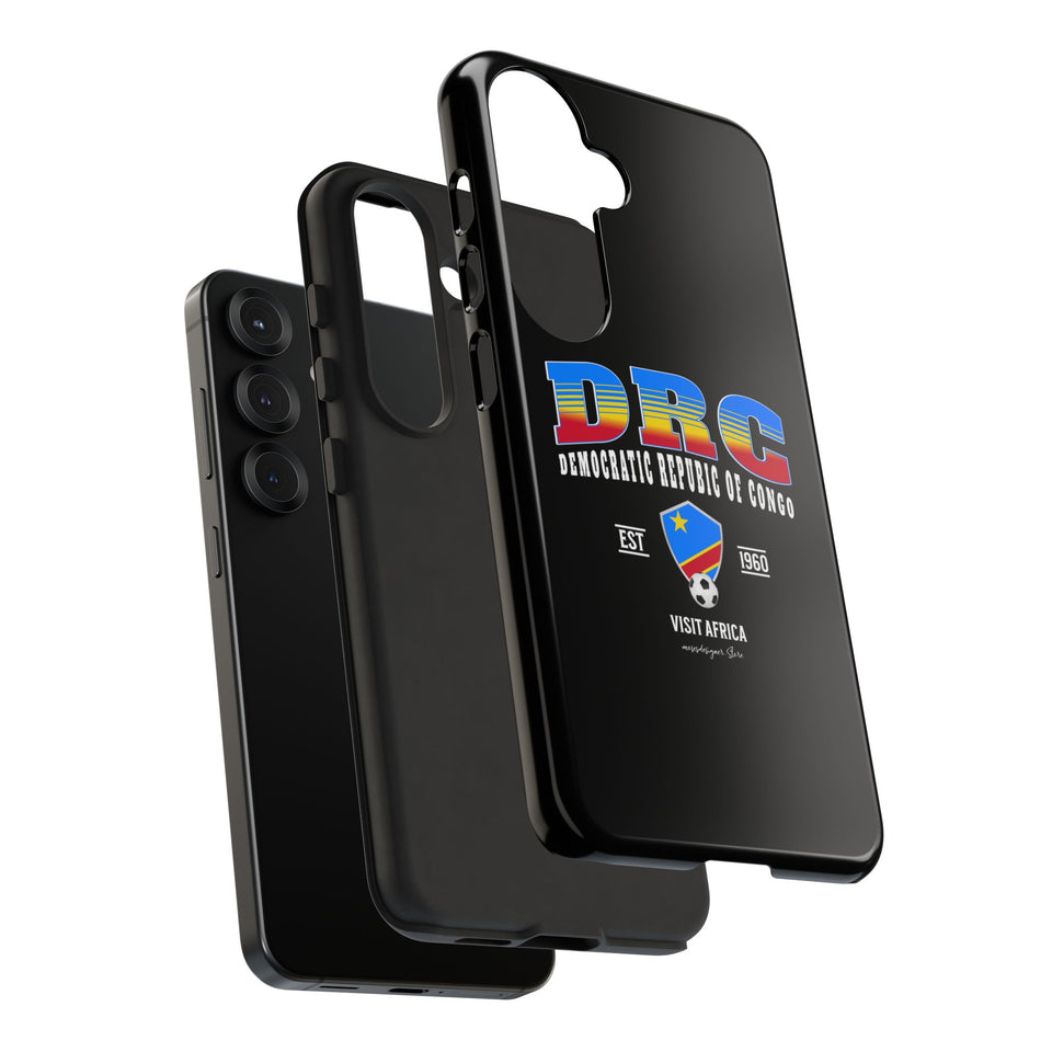 DRC Phone Case, Tough Protective Cover, Unique Gift for Travelers, Visit Africa Theme, Democratic Republic of Congo Mercht