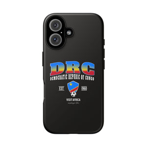 DRC Phone Case, Tough Protective Cover, Unique Gift for Travelers, Visit Africa Theme, Democratic Republic of Congo Mercht