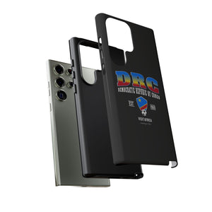 DRC Phone Case, Tough Protective Cover, Unique Gift for Travelers, Visit Africa Theme, Democratic Republic of Congo Mercht