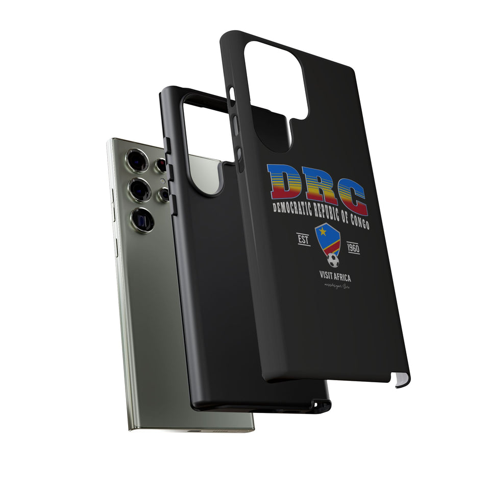 DRC Phone Case, Tough Protective Cover, Unique Gift for Travelers, Visit Africa Theme, Democratic Republic of Congo Mercht