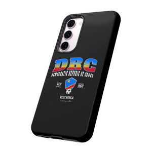 DRC Phone Case, Tough Protective Cover, Unique Gift for Travelers, Visit Africa Theme, Democratic Republic of Congo Mercht