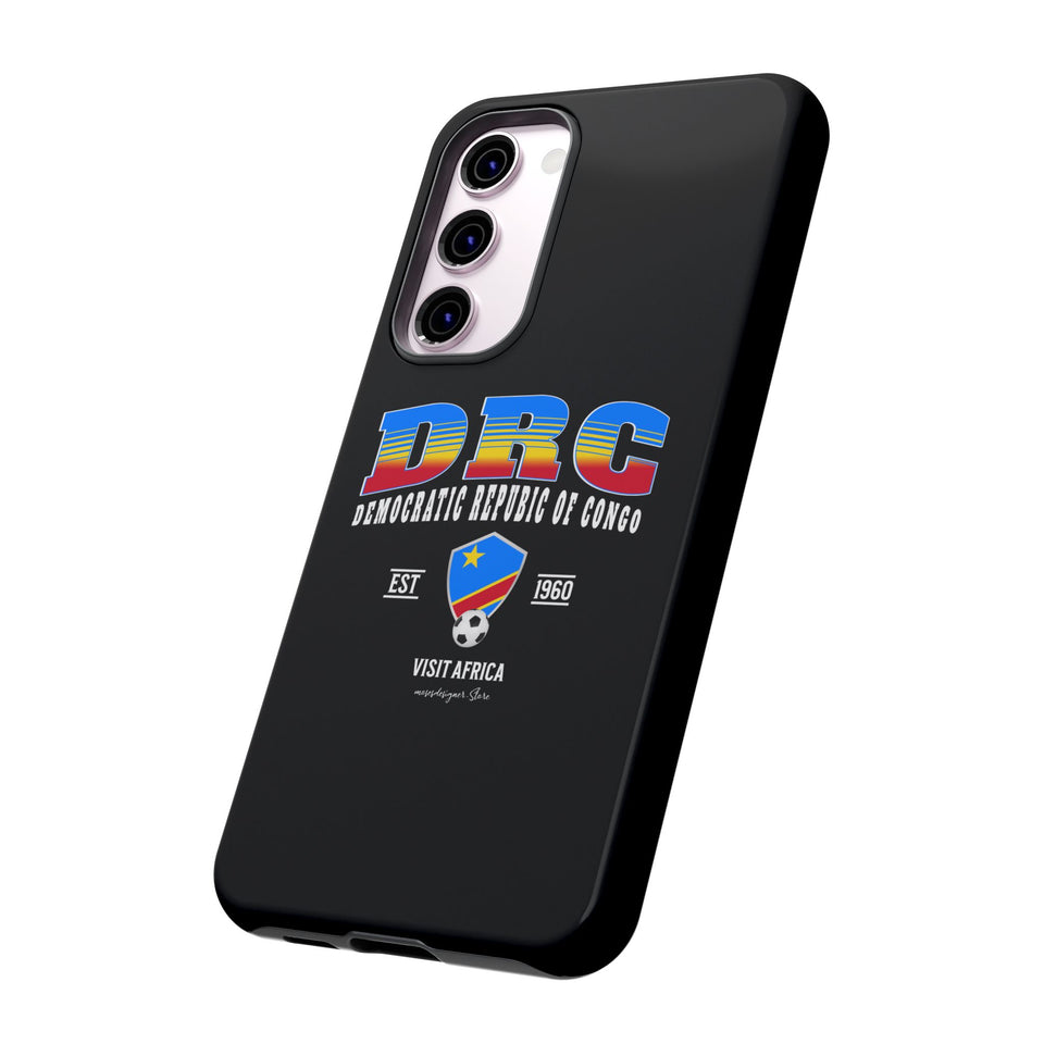 DRC Phone Case, Tough Protective Cover, Unique Gift for Travelers, Visit Africa Theme, Democratic Republic of Congo Mercht
