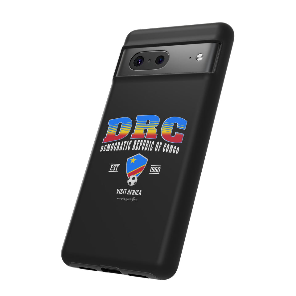 DRC Phone Case, Tough Protective Cover, Unique Gift for Travelers, Visit Africa Theme, Democratic Republic of Congo Mercht