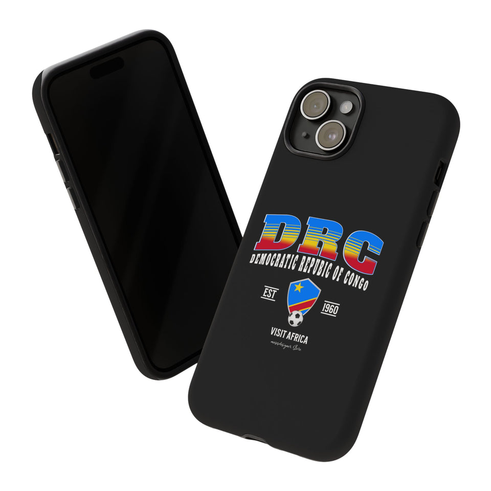 DRC Phone Case, Tough Protective Cover, Unique Gift for Travelers, Visit Africa Theme, Democratic Republic of Congo Mercht