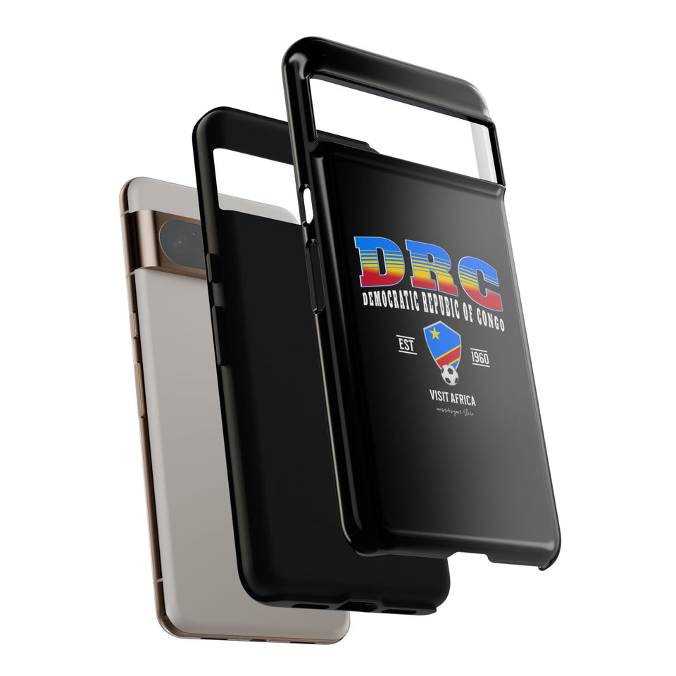 DRC Phone Case, Tough Protective Cover, Unique Gift for Travelers, Visit Africa Theme, Democratic Republic of Congo Mercht