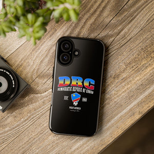 DRC Phone Case, Tough Protective Cover, Unique Gift for Travelers, Visit Africa Theme, Democratic Republic of Congo Mercht