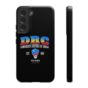 DRC Phone Case, Tough Protective Cover, Unique Gift for Travelers, Visit Africa Theme, Democratic Republic of Congo Mercht