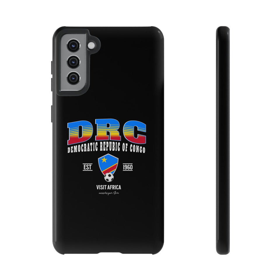 DRC Phone Case, Tough Protective Cover, Unique Gift for Travelers, Visit Africa Theme, Democratic Republic of Congo Mercht
