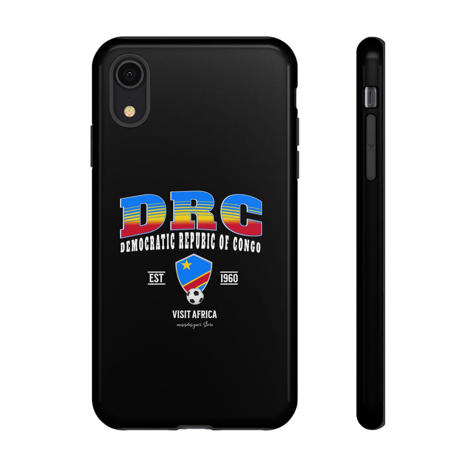 DRC Phone Case, Tough Protective Cover, Unique Gift for Travelers, Visit Africa Theme, Democratic Republic of Congo Mercht
