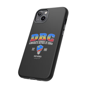 DRC Phone Case, Tough Protective Cover, Unique Gift for Travelers, Visit Africa Theme, Democratic Republic of Congo Mercht