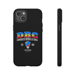 DRC Phone Case, Tough Protective Cover, Unique Gift for Travelers, Visit Africa Theme, Democratic Republic of Congo Mercht