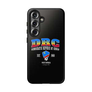 DRC Phone Case, Tough Protective Cover, Unique Gift for Travelers, Visit Africa Theme, Democratic Republic of Congo Mercht