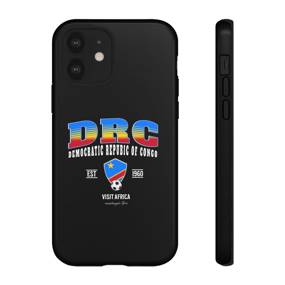 DRC Phone Case, Tough Protective Cover, Unique Gift for Travelers, Visit Africa Theme, Democratic Republic of Congo Mercht