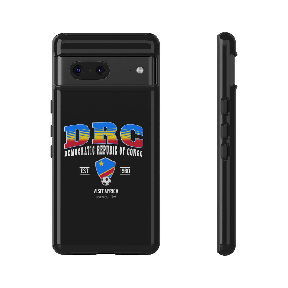 DRC Phone Case, Tough Protective Cover, Unique Gift for Travelers, Visit Africa Theme, Democratic Republic of Congo Mercht