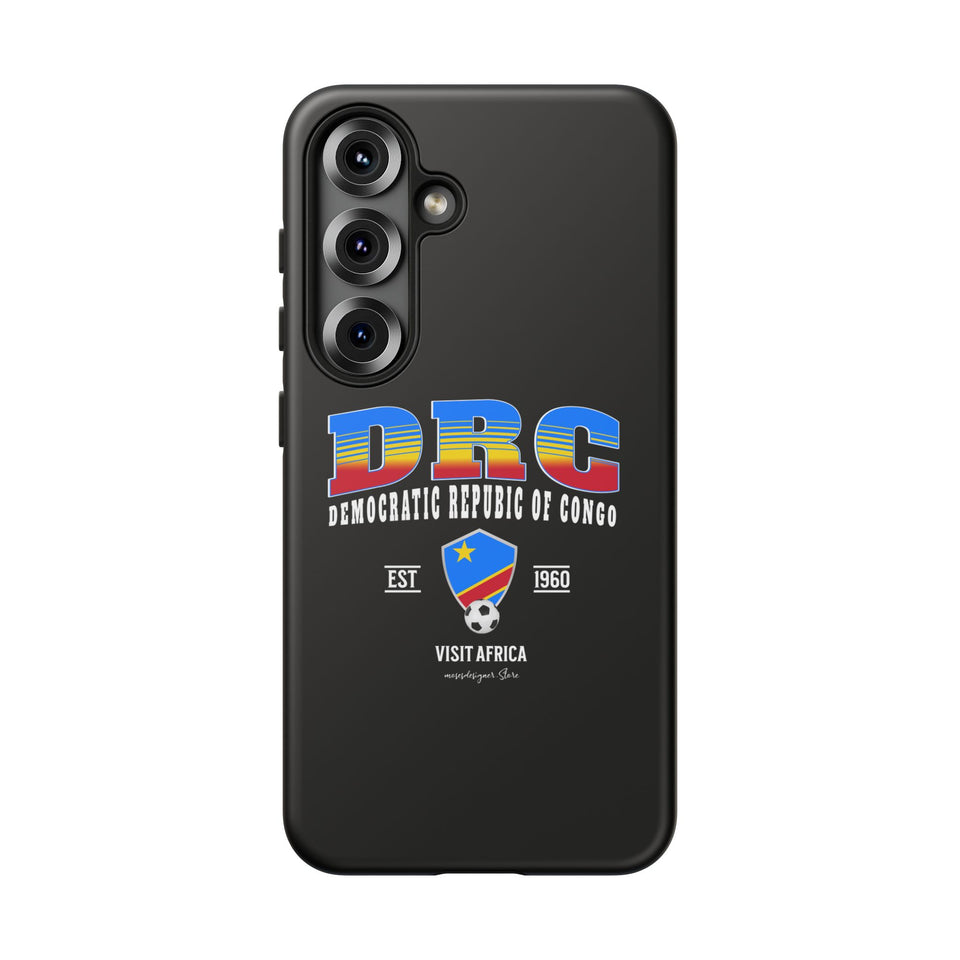 DRC Phone Case, Tough Protective Cover, Unique Gift for Travelers, Visit Africa Theme, Democratic Republic of Congo Mercht