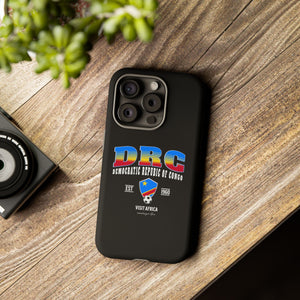 DRC Phone Case, Tough Protective Cover, Unique Gift for Travelers, Visit Africa Theme, Democratic Republic of Congo Mercht