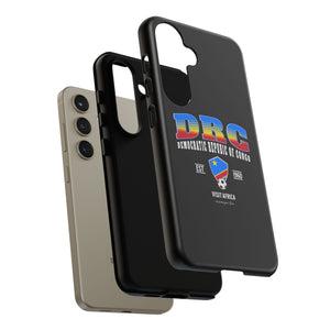 DRC Phone Case, Tough Protective Cover, Unique Gift for Travelers, Visit Africa Theme, Democratic Republic of Congo Mercht