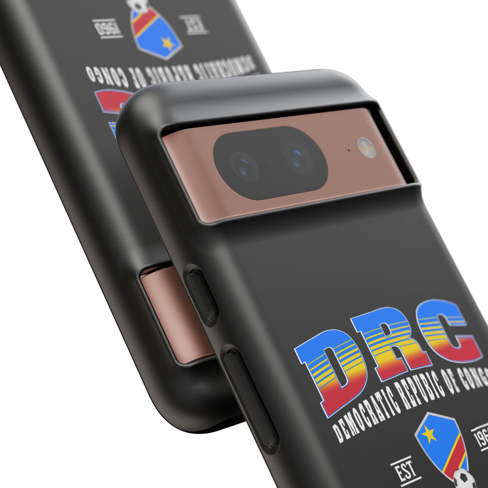 DRC Phone Case, Tough Protective Cover, Unique Gift for Travelers, Visit Africa Theme, Democratic Republic of Congo Mercht